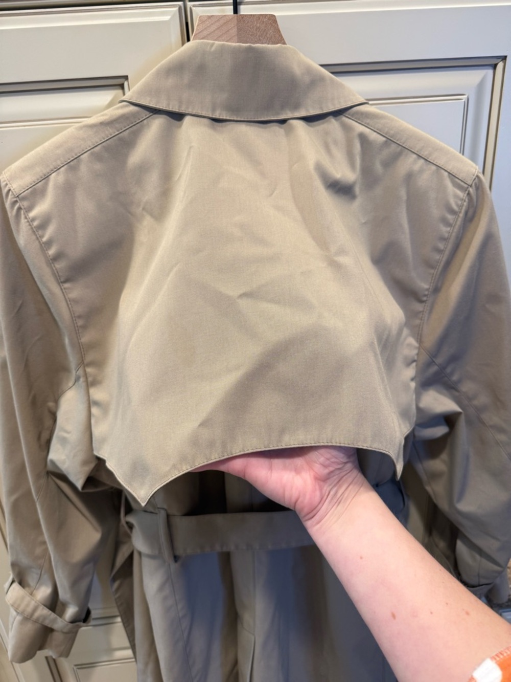 London Fog Beige Trench Coat - Wamsutta Exclusive - Picture 8 of 12